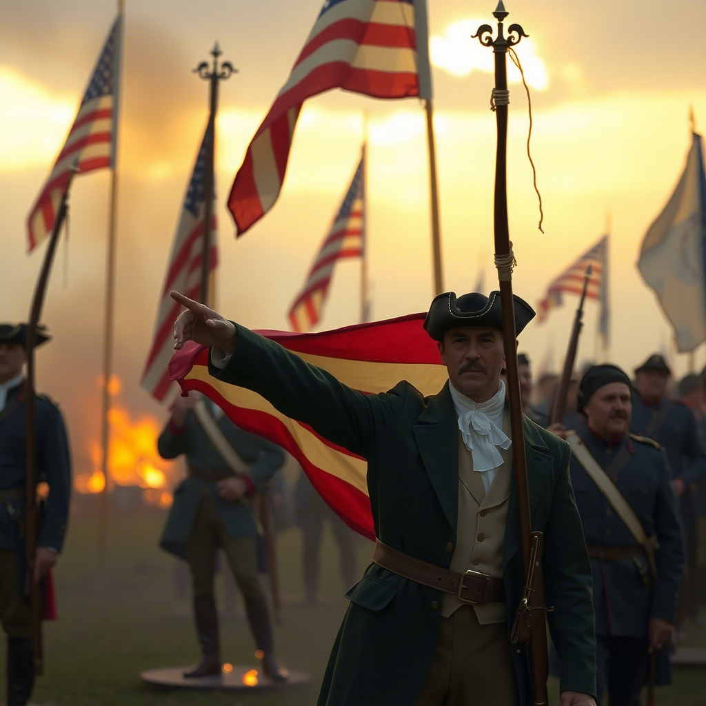《美国的黎明》 (The Dawn of America) - 托马斯·艾金斯（Thomas Eakins）创作，展现了...